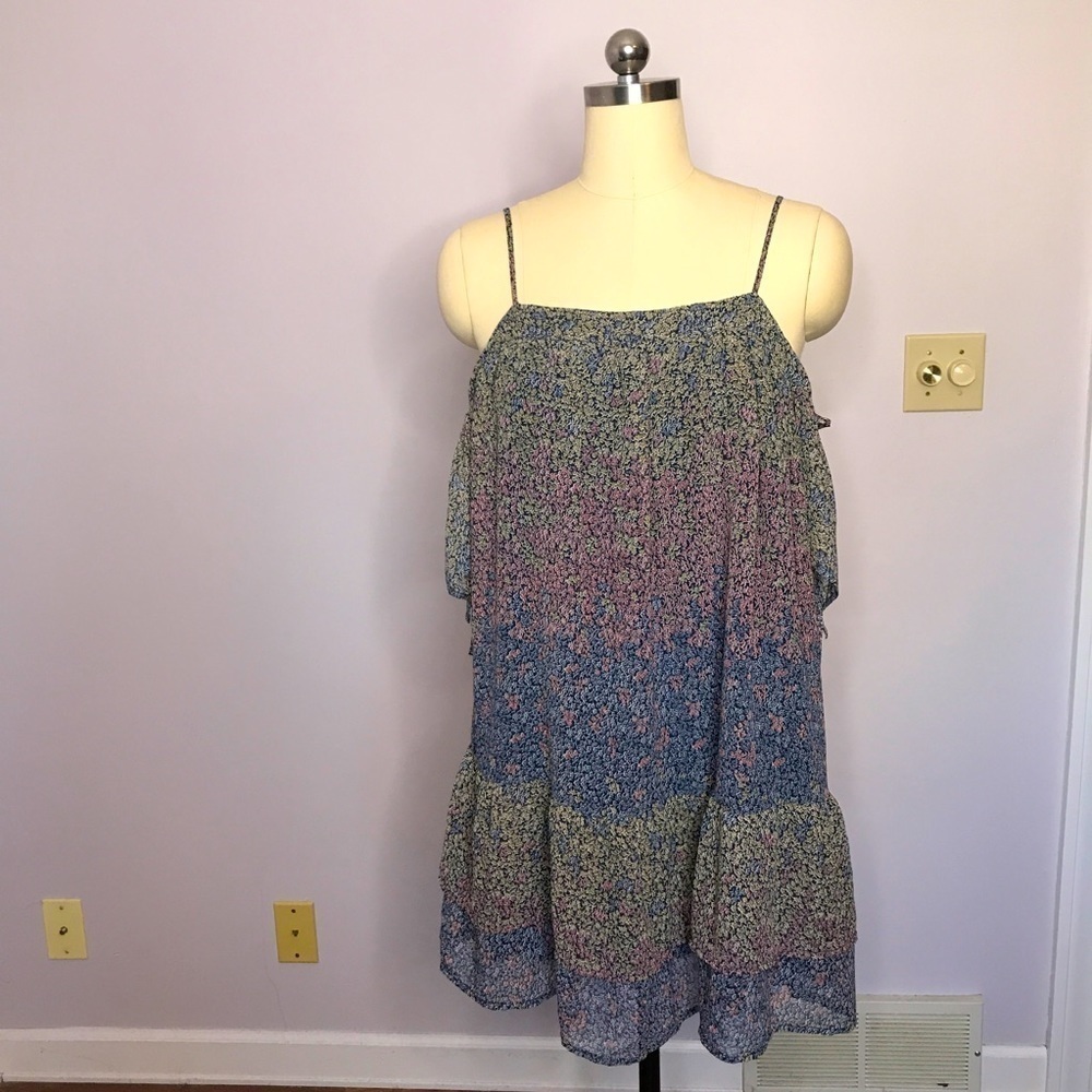 Lucky Brand Ruffle Hem Baby Doll Dress- Small- NWT